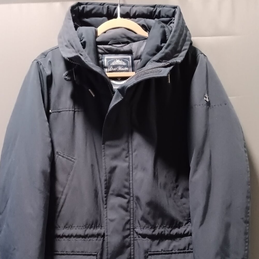 Winter Jasket Men's DreiMaster Long Parka Dark Blue Germany Size S
